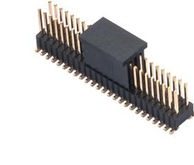 2.54mm Pin Header H=4.3 Dual Row SMT 2 by Npin