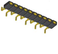 2.54mm Machined Pin Header H=3.0 Single Row SMT L=10.0