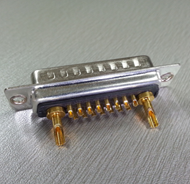 D-sub Connectors 17W2 Male Power Contact Solder Type Tray Packing