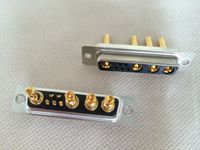 D-sub Connectors 9W4 Male Straight Power Contact Solder Type Tray Packing
