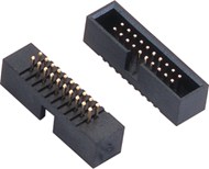 1.27mm Box Header H4.9 Straight  Terminal Length7.2mm Dip2.3 10P-100P