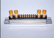 D-sub Connectors 21W4 Female Straight Power Contact Solder Type Tray Packing