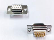 D-sub Connector Female Low Profile Solder Type Machined Pin Straight