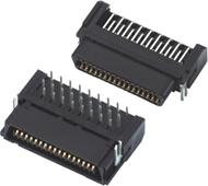 All Plastic Body SCSI TYPE Male Right Angle PBT Black 20P 30P 34P 40P 50P